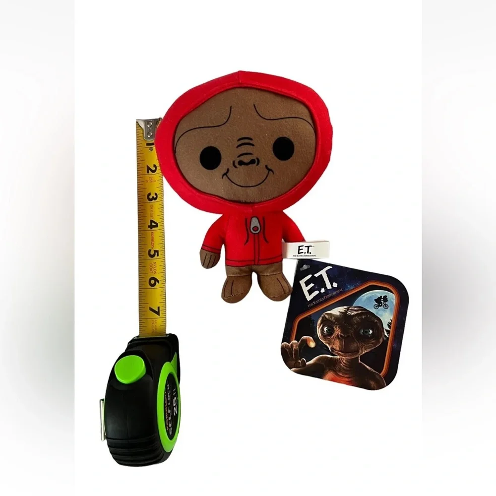 E.T. THE EXTRATERRESTRIAL 6” Plush Toy Stuffed Animal Alien Red Hoodie Authentic